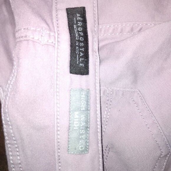 Aeropostale High Waisted Midi Lavender Size 4 - Picture 6 of 6